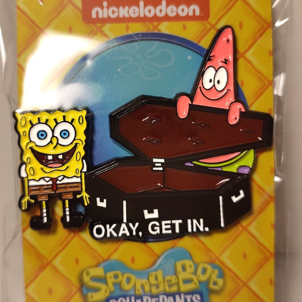 Squidwards Funeral Official Spongebob Squarepants Collectible Pin